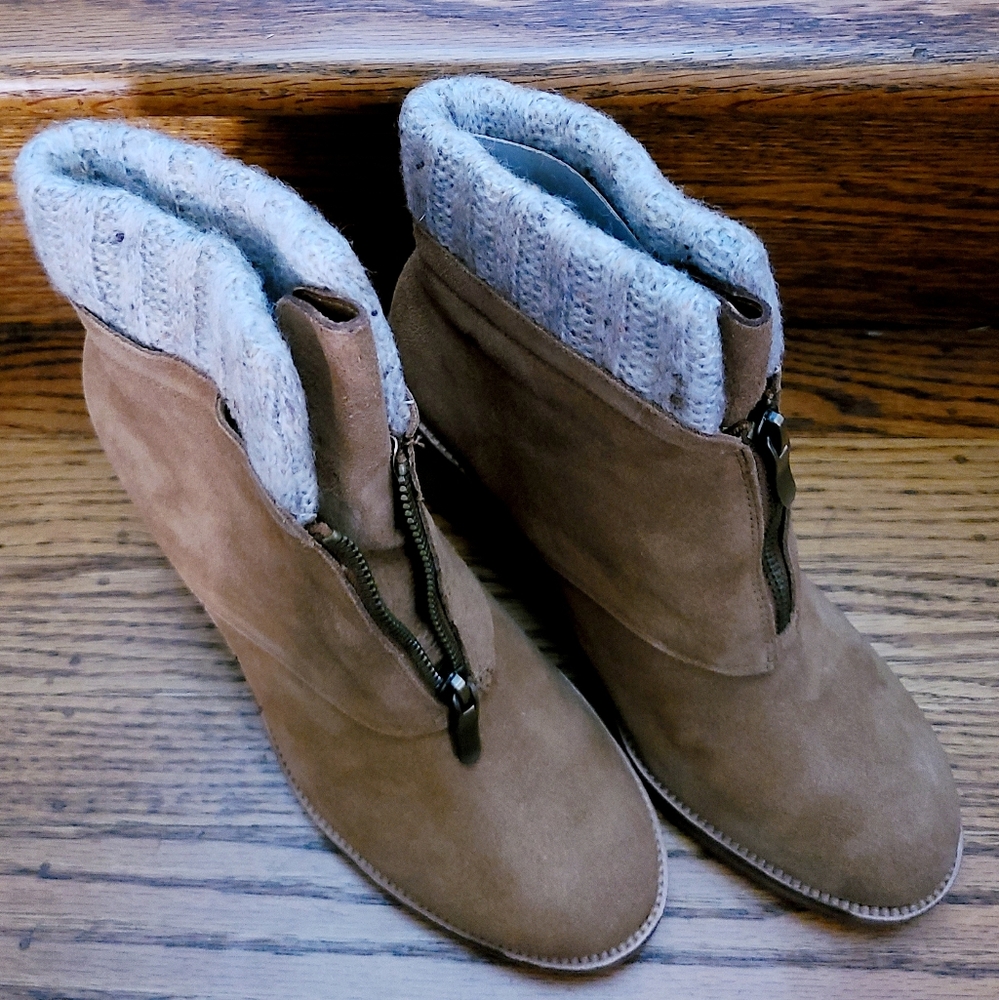 👀50% OFF👢NWT ‼️ Chinese Laundry Suede Boots with Knit Cuff - Picture 7 of 12